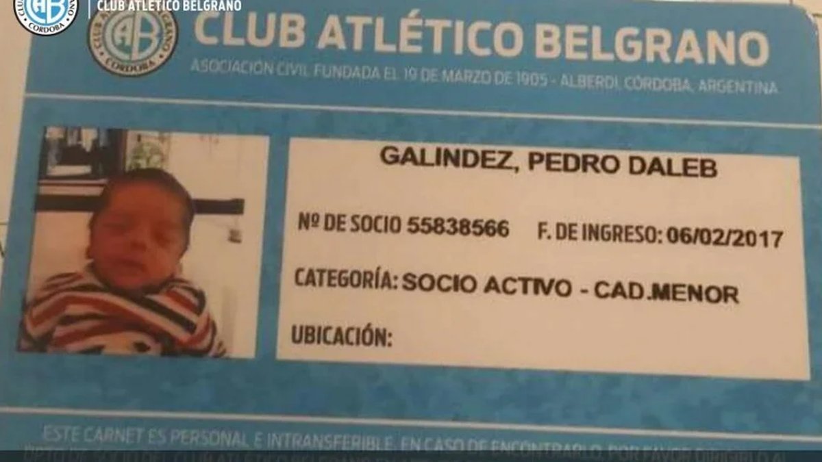 El caso Midland tiene antecedentes lejos de Libertad: este es el carnet de socio de un mini hincha de Belgrano