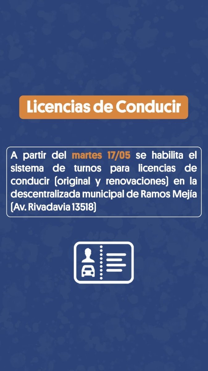 Los tr&aacute;mites ahora podr&aacute;n volver a realizarse en Ramos Mej&iacute;a a partir de ma&ntilde;ana martes 17 de mayo.