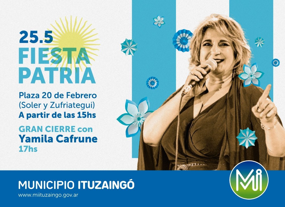 Llega la Fiesta Patria al Municipio de Ituzaing&oacute;.