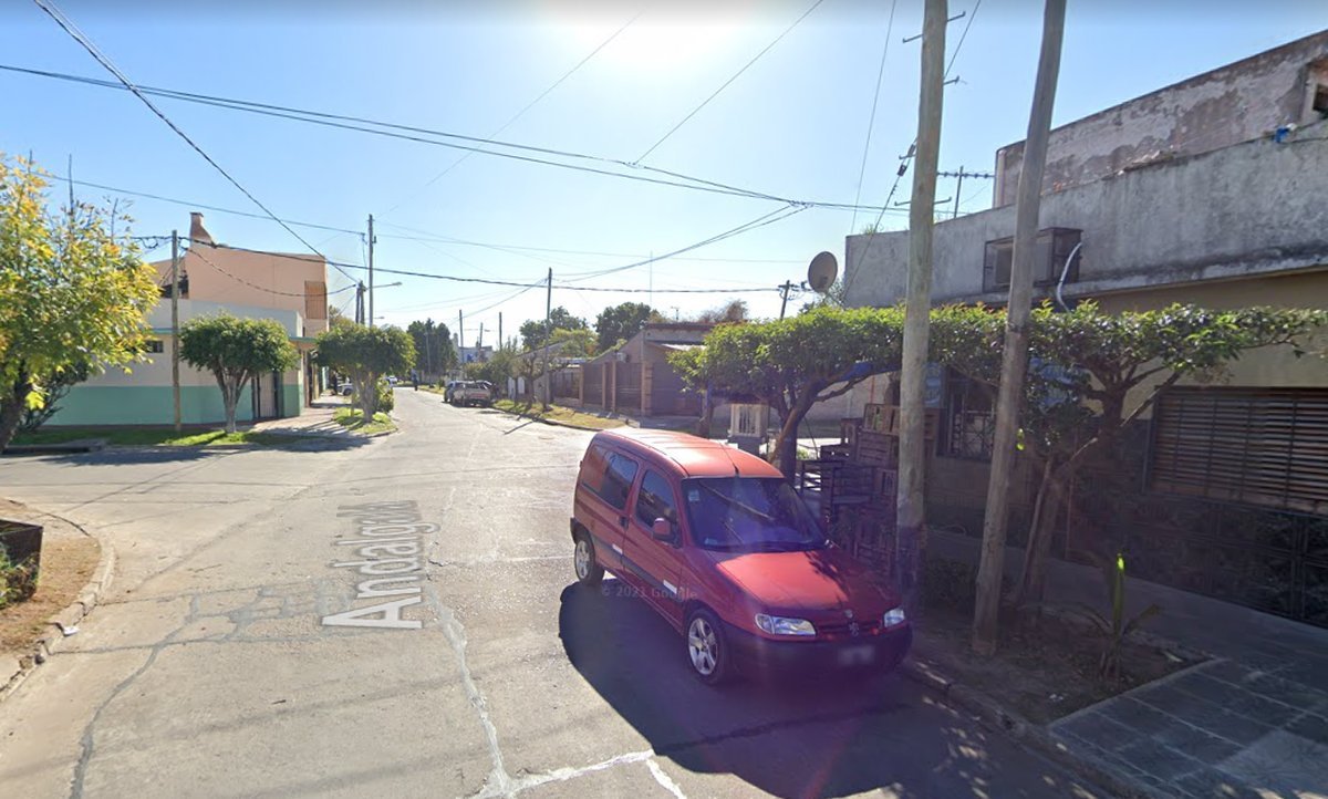 Inmediaciones donde ocurri&oacute; el robo en La Matanza.