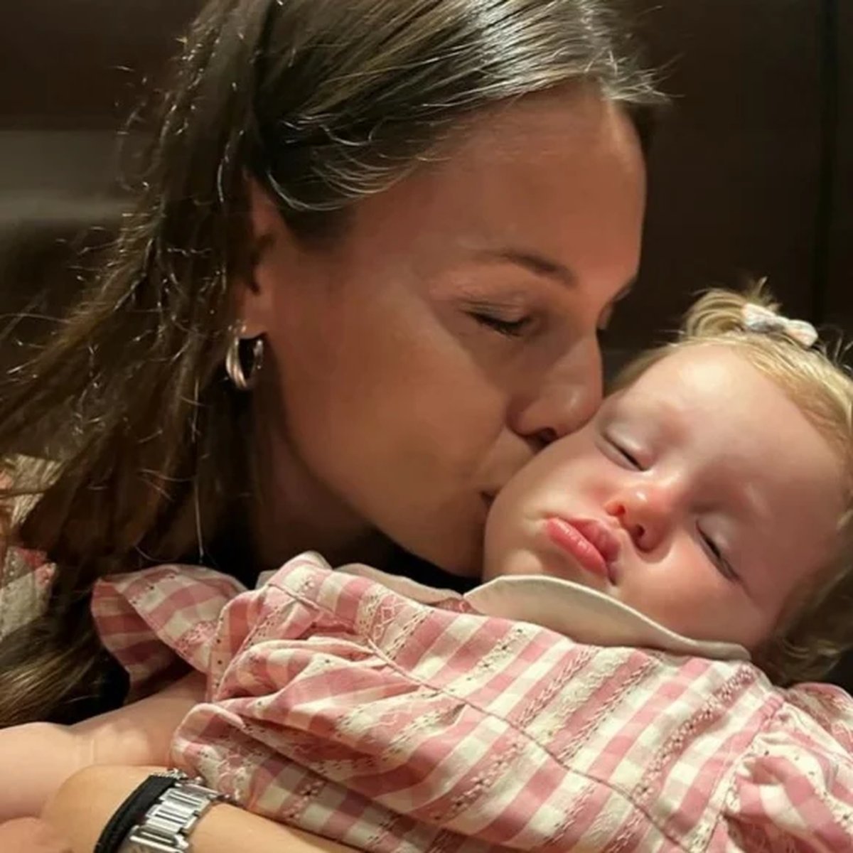 La foto de Pampita que comparti&oacute; su marido en redes sociales.