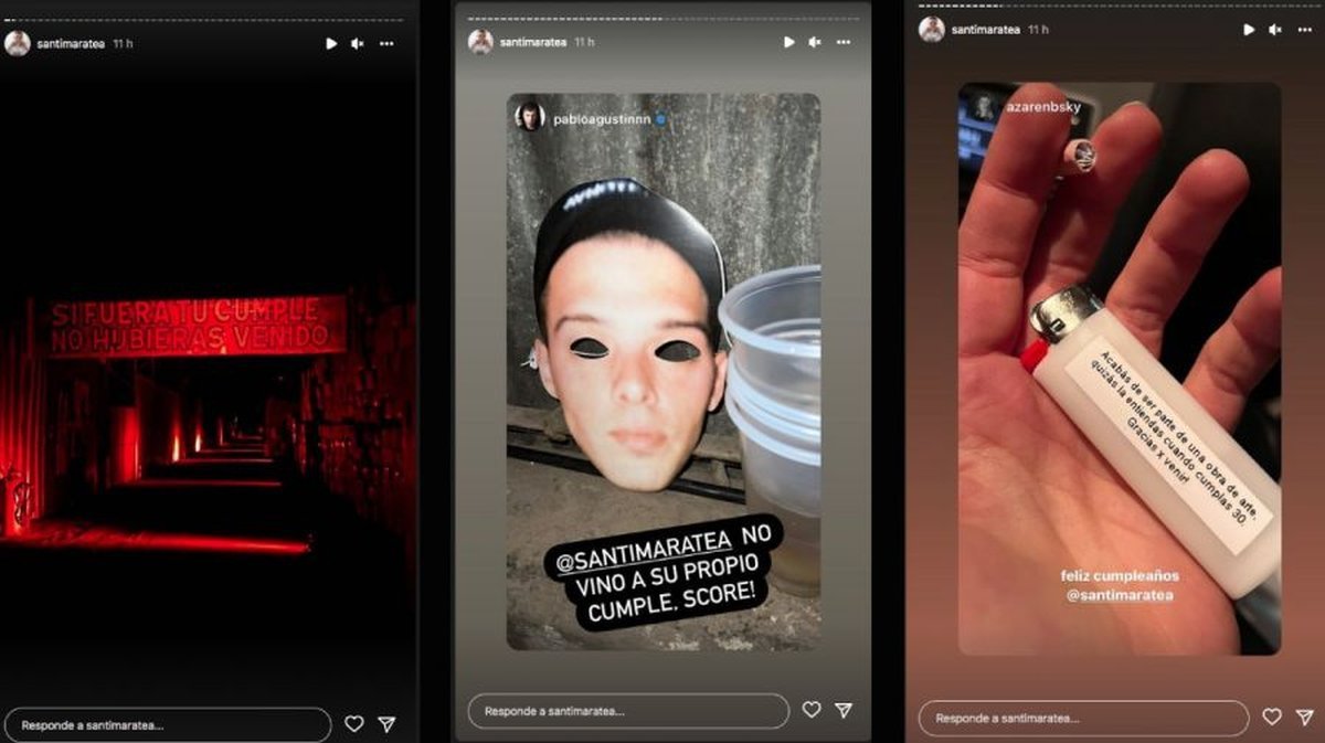 Repercusiones del cumplea&ntilde;os de Santi Maratea.