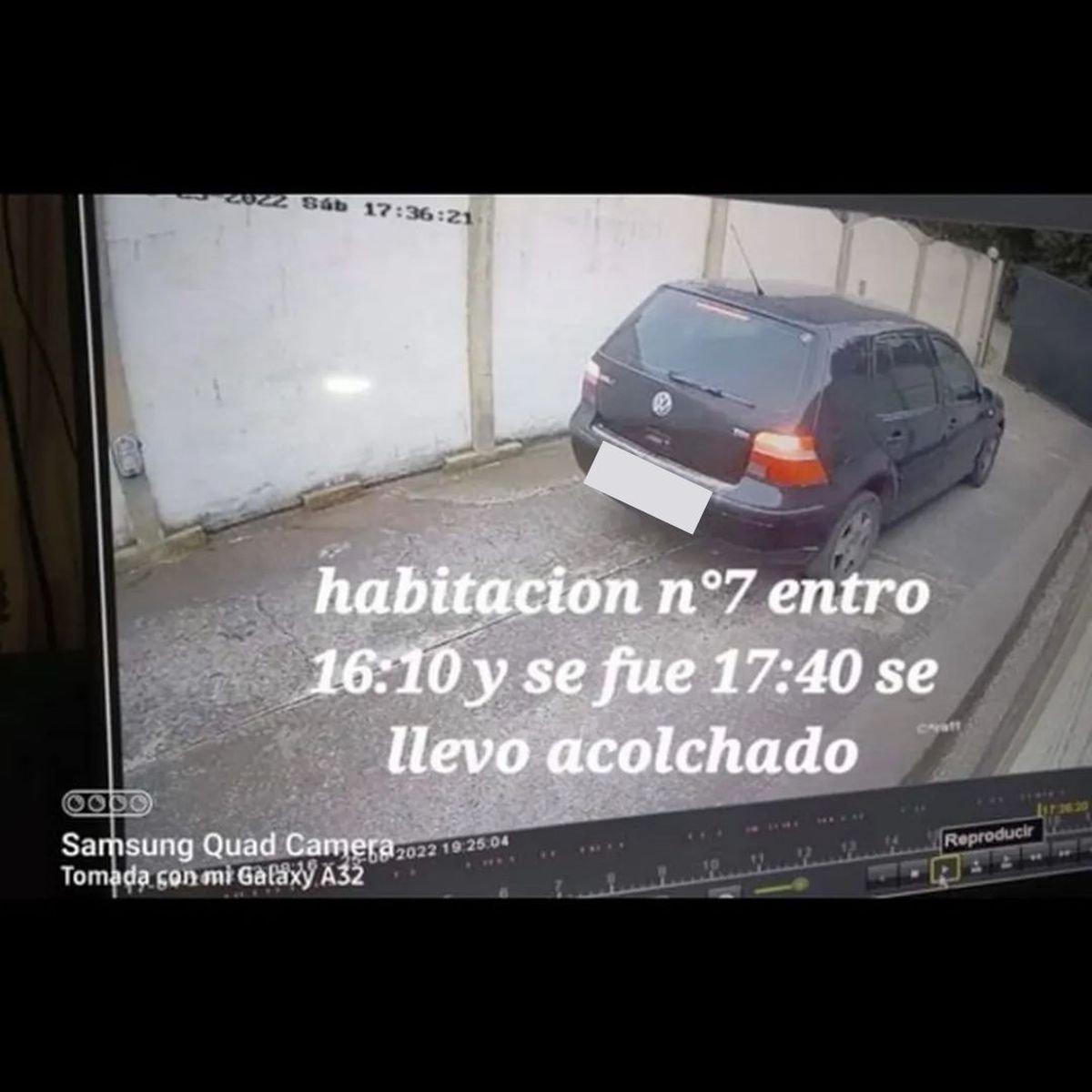 El escrache del hotel alojamiento ubicado sobre la Ruta 3, a la altura del municipio de Azul (en la Provincia de Buenos Aires).