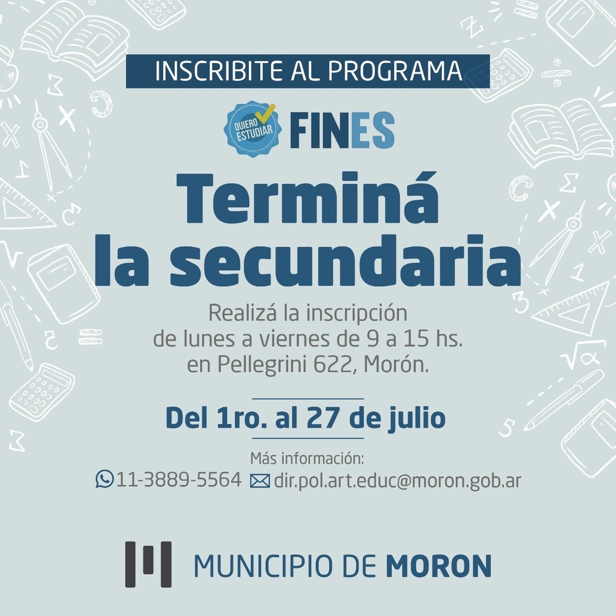 Flyer del Municipio de Mor&oacute;n.