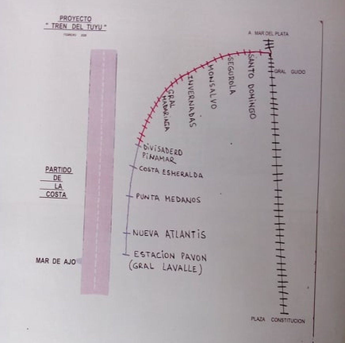 Los vecinos buscan que el tren llegue a Estaci&oacute;n Pav&oacute;n, General Lavalle.