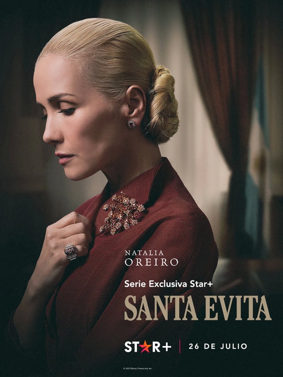La serie Santa Evita llega a la televisi&oacute;n argentina y varios pa&iacute;ses que utilicen la plataforma Star.