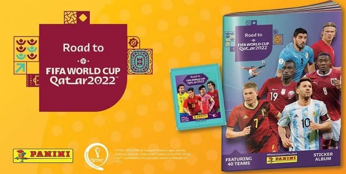&Aacute;lbum de la Copa mundialista Qatar 2022.
