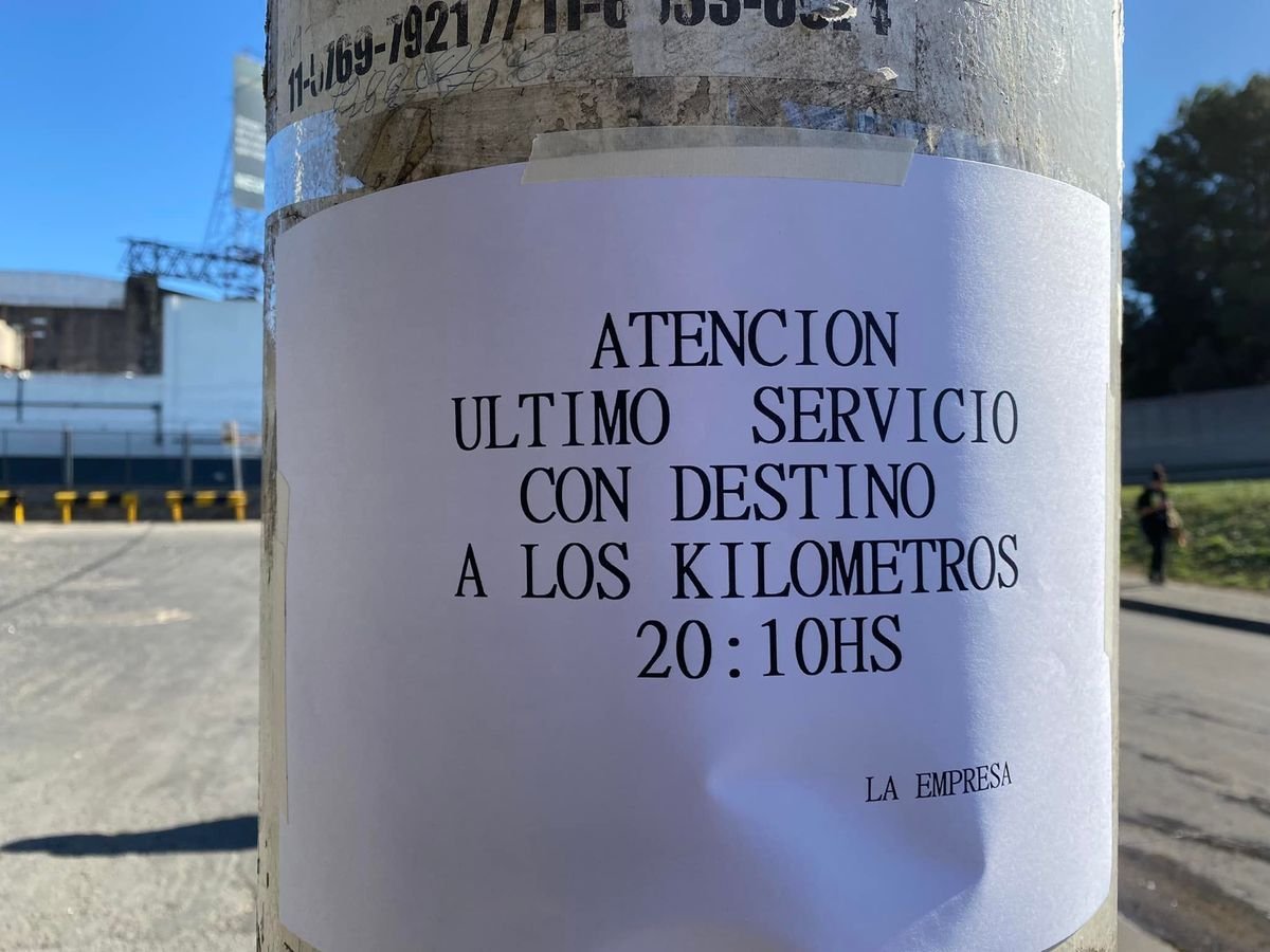 Los colectivos 620 y 382 no llegan a los kil&oacute;metros.