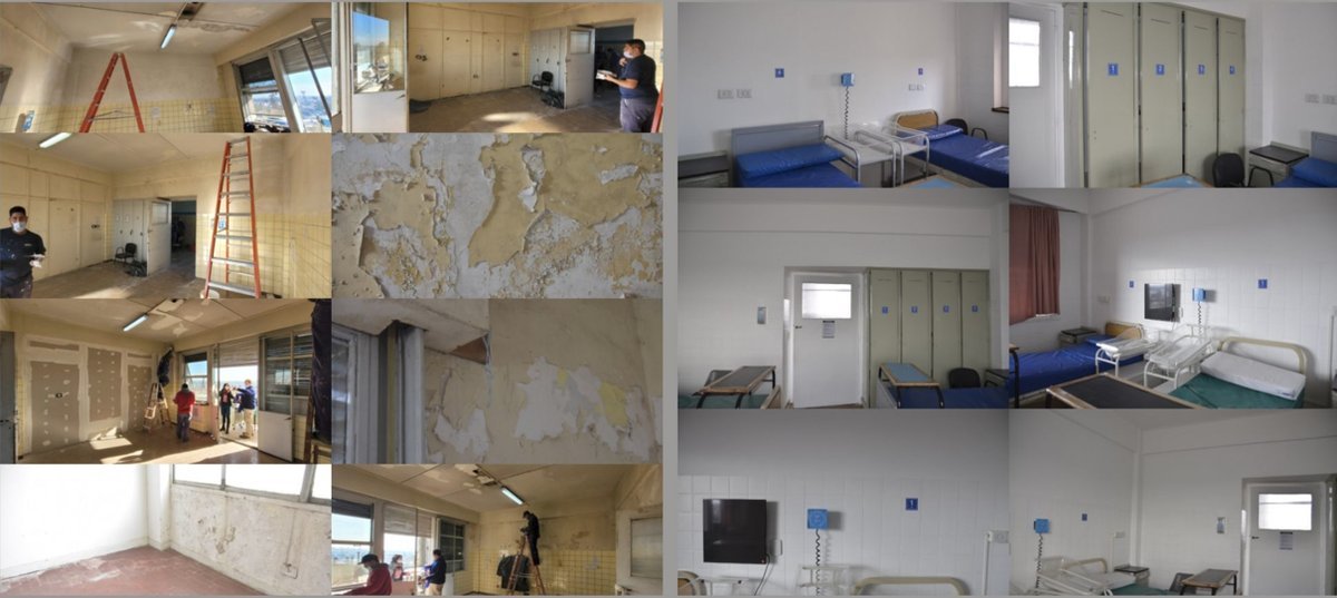 El antes y el despu&eacute;s de la obras en el Hospital Posadas.