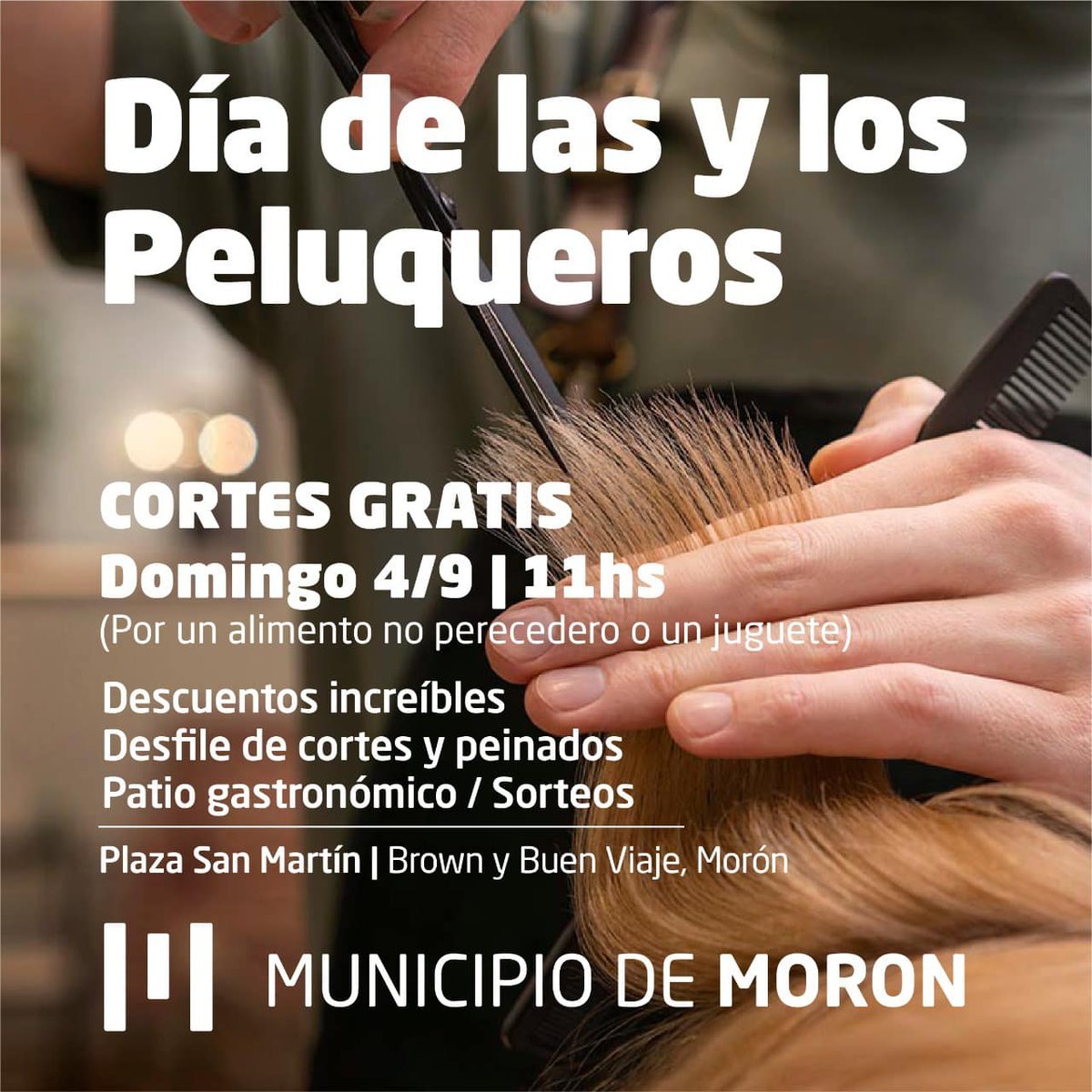 Jornada solidaria en la Plaza San Mart&iacute;n, Mor&oacute;n.