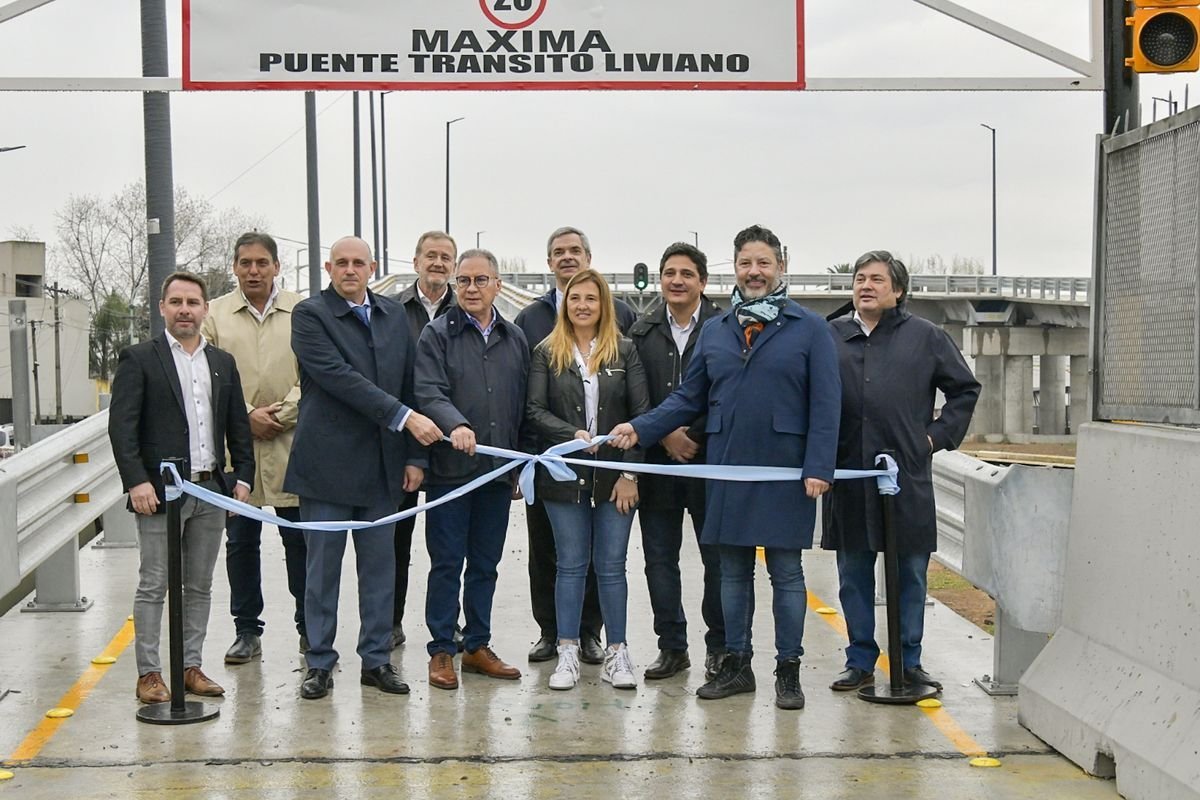 Inauguraron dos puentes en el Oeste, del Tren Sarmiento.