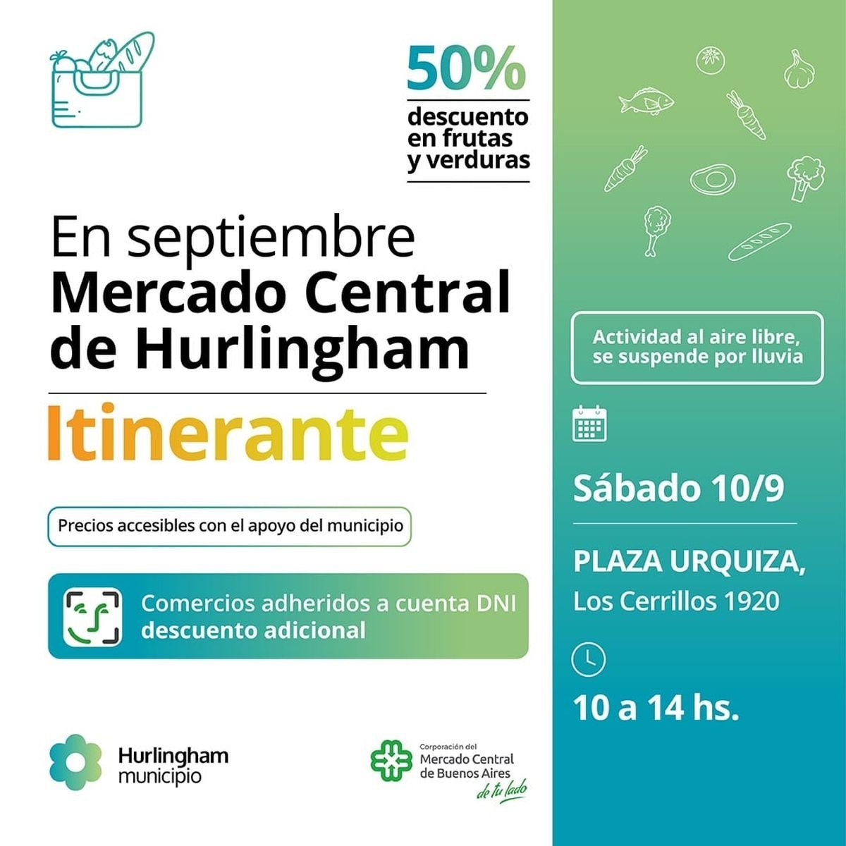El Mercado Central de Hurlingham ahora ser&aacute; itinerante.