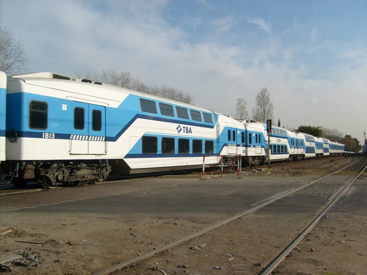 Vagones doble piso del Tren Sarmiento.