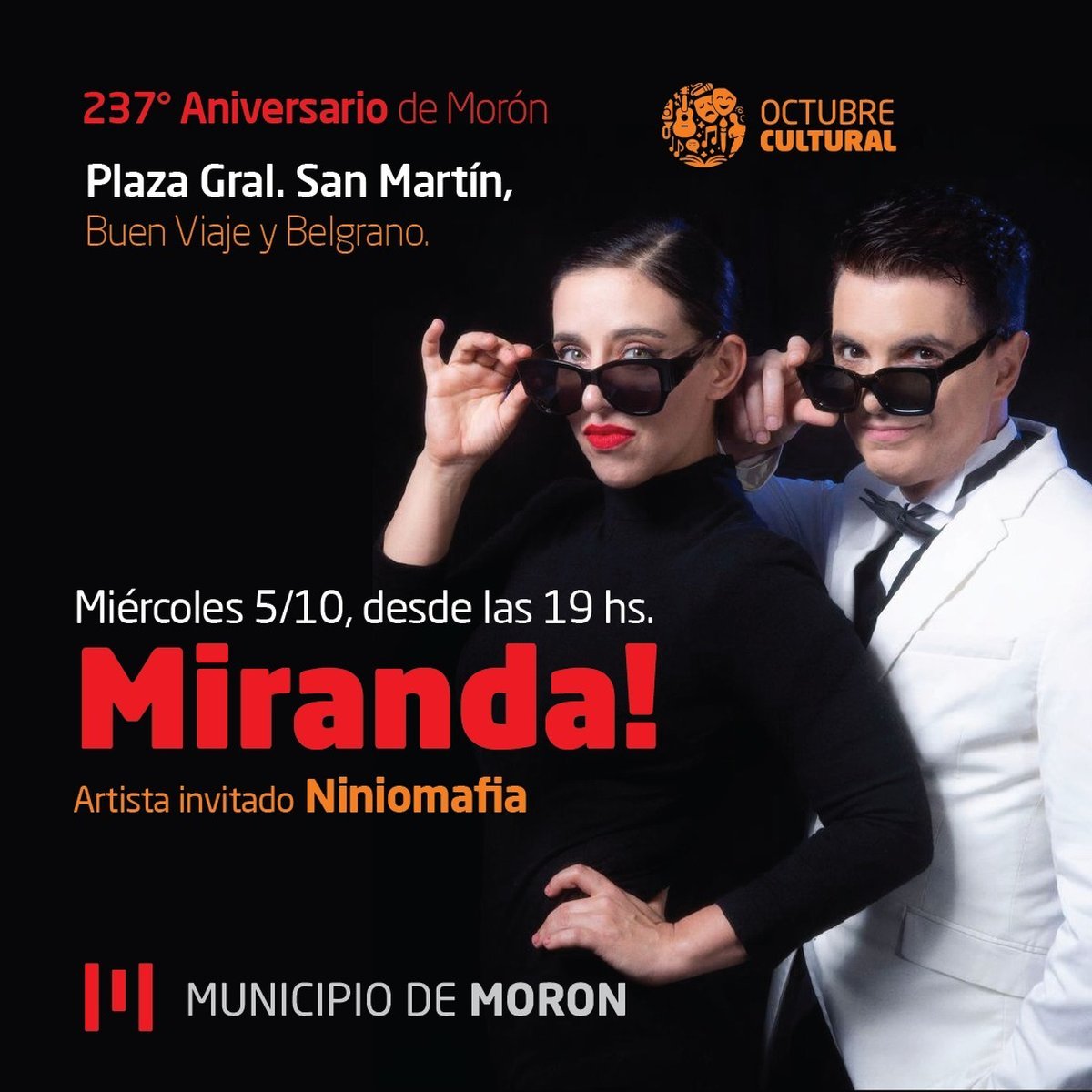 Miranda! brindar&aacute; un show gratuito en Mor&oacute;n.