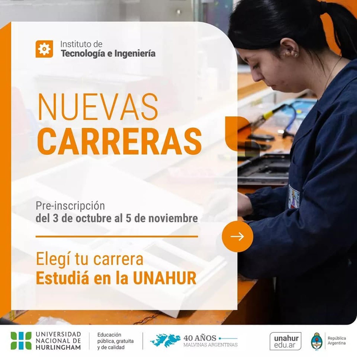 Nuevas carreras en la UNAHUR.