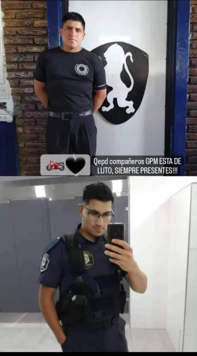 Los polic&iacute;as fallecidos en Virrey del Pino.