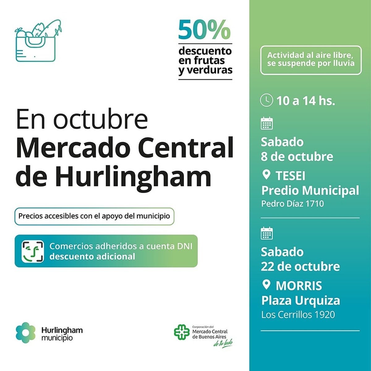 Vuelve el Mercado Central a Hurlingham.