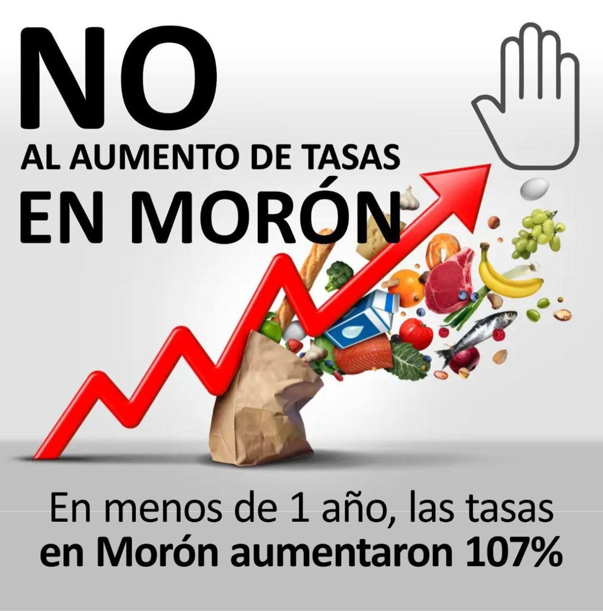 La queja de Tagliaferro por la suba de las tasas municipales en Mor&oacute;n.