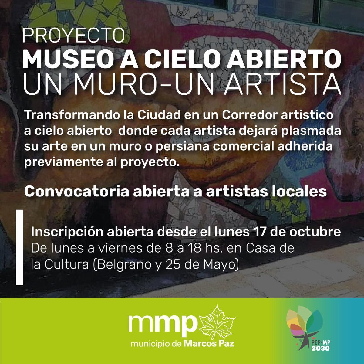 Se abri&oacute; la convocatoria a artistas de Marcos Paz.