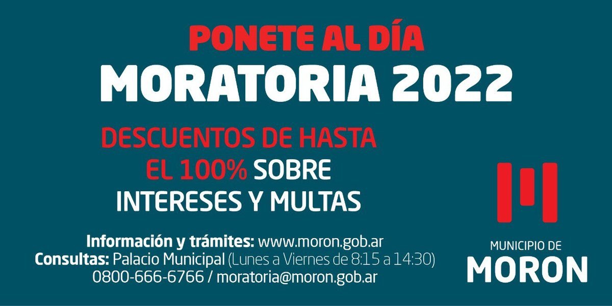 Mor&oacute;n lanz&oacute; una moratoria para tasas municipales.