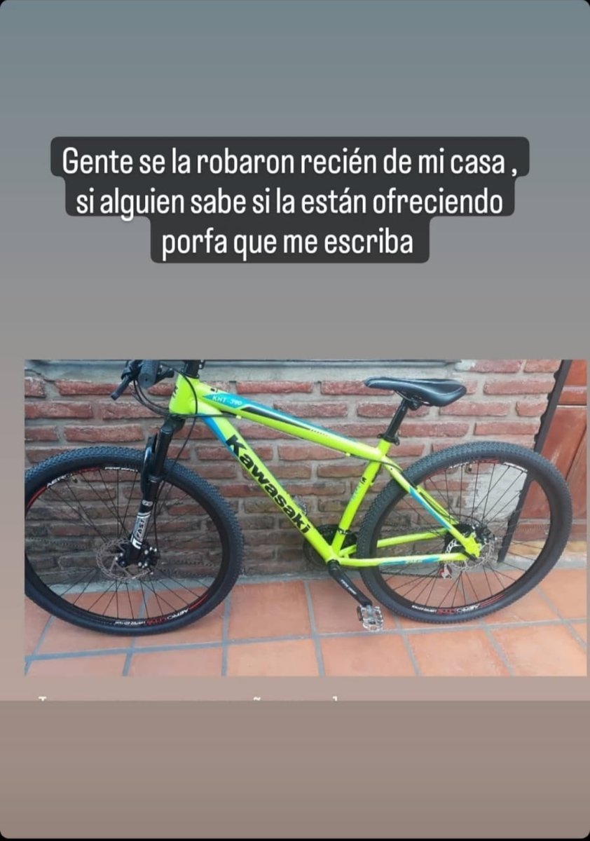 La bicicleta robada en Ituzaing&oacute;.