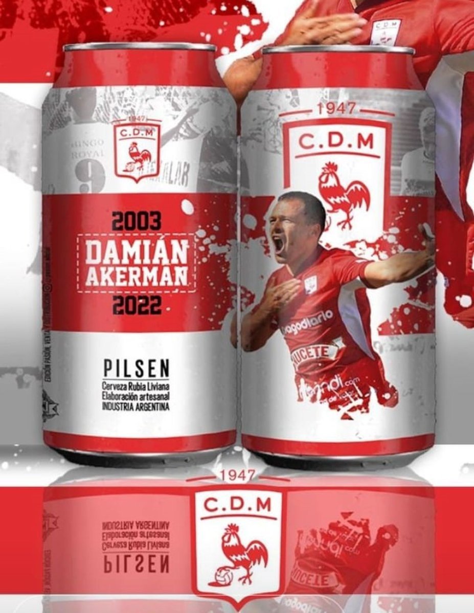 La cerveza de Dami&aacute;n Akerman del Club Deportivo Mor&oacute;n.