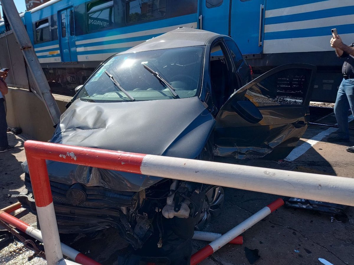 Fuerte accidente en el Tren Sarmiento.