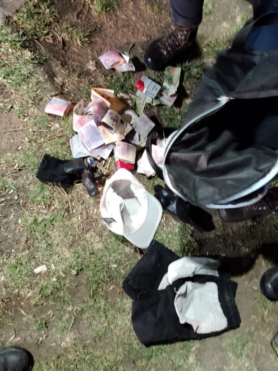 El mot&iacute;n del robo en Villa Luzuriaga.