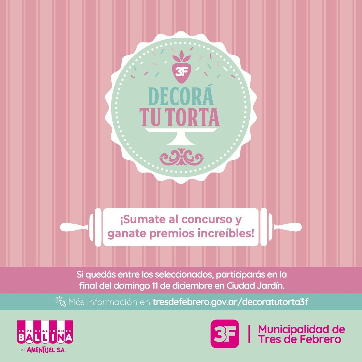 Llega el Primer Concurso de Decoraci&oacute;n de Tortas de Tres de Febrero.