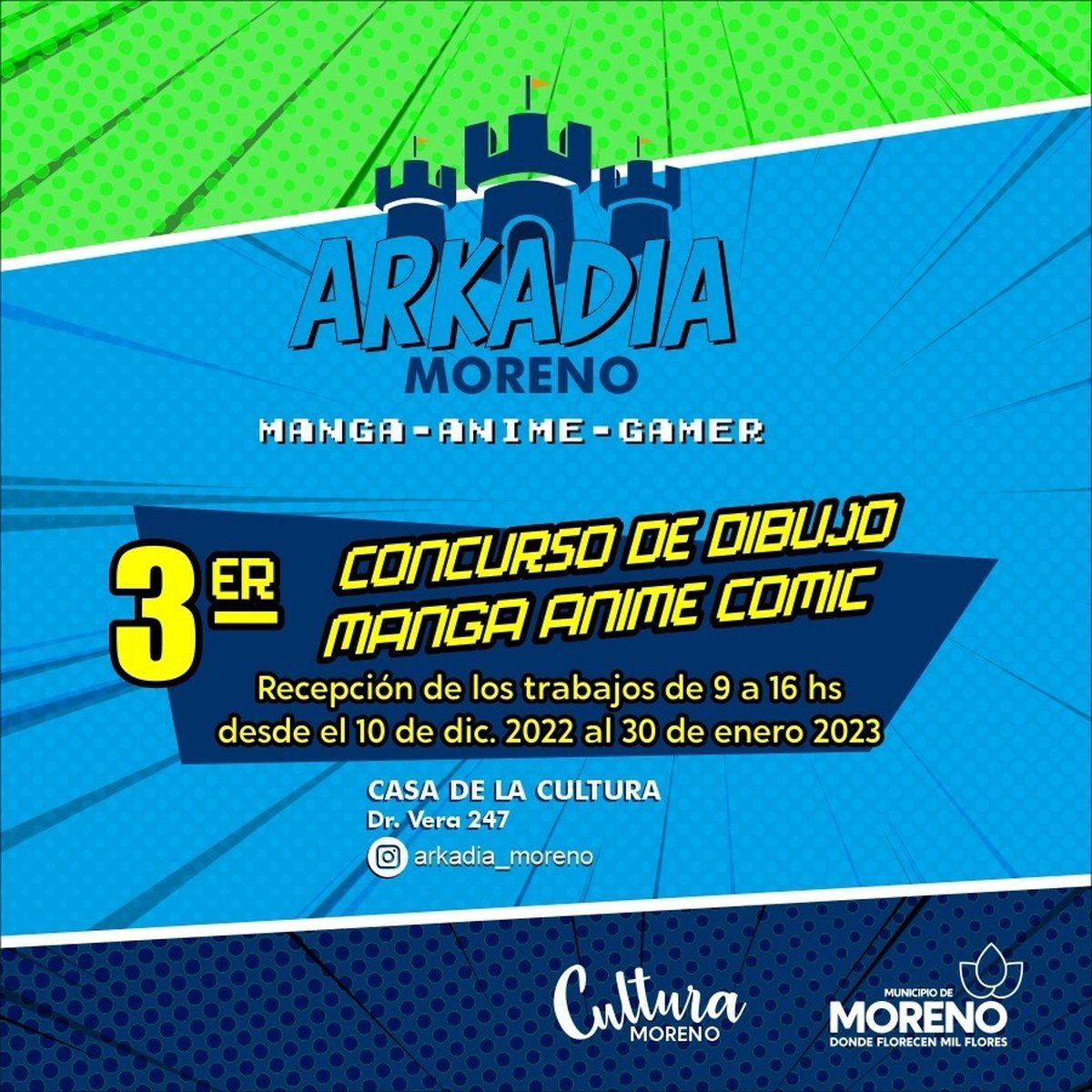 Llega el 3&deg; Concurso de dibujo Manga, Anim&eacute; y Comic a Moreno.