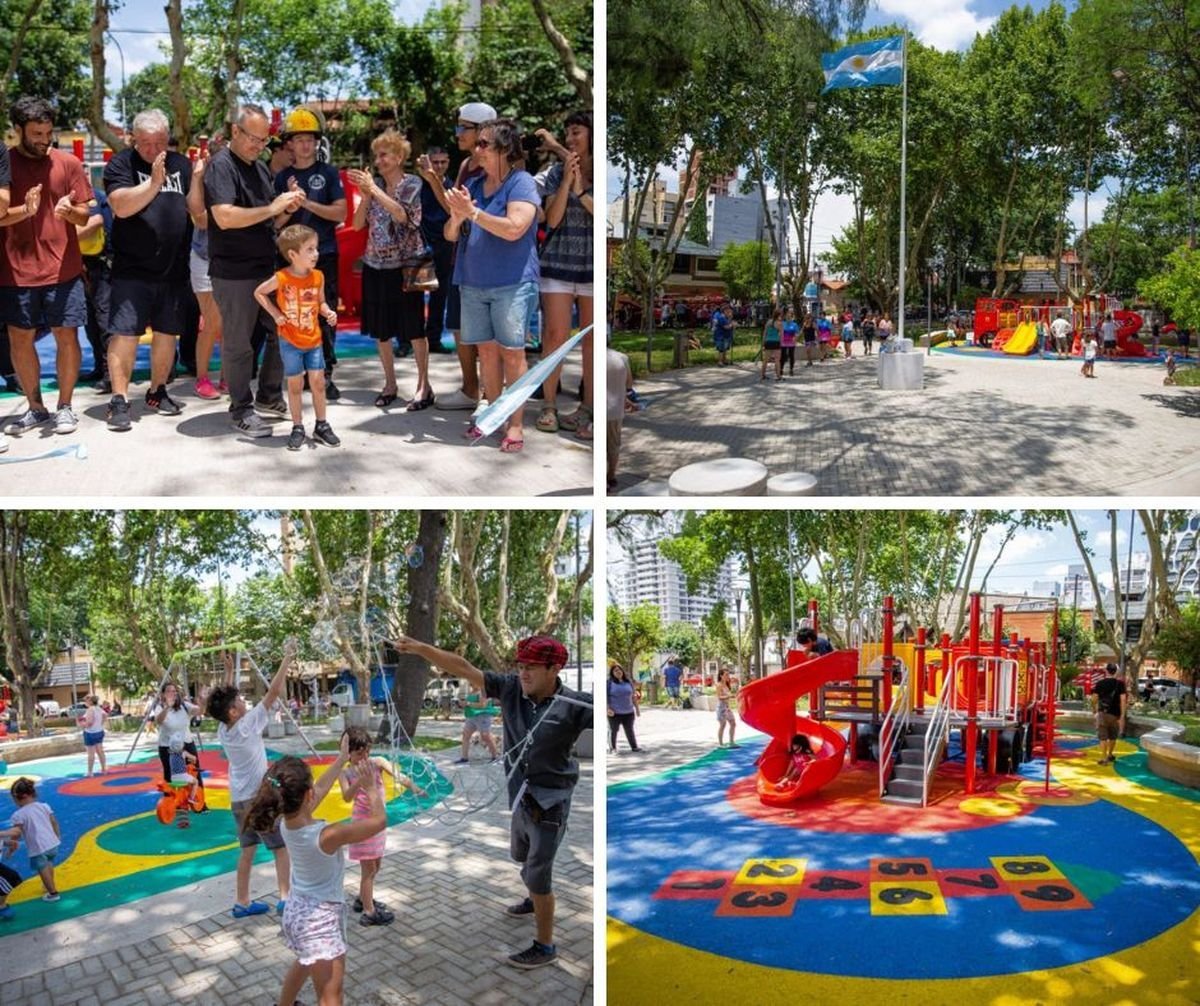 Nuevos juegos y mejoras en varias plazas de Tres de Febrero.