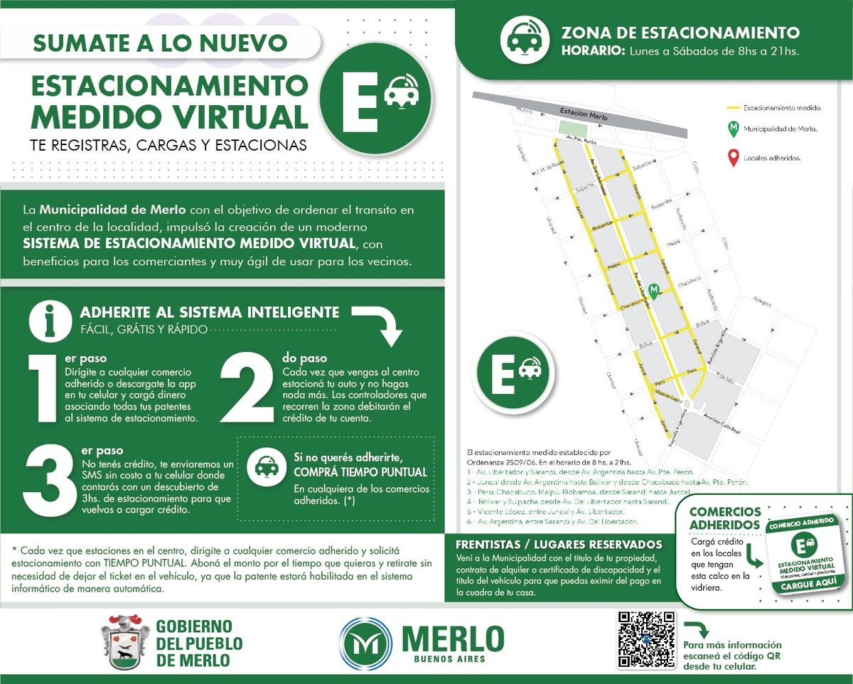 Estacionamiento inteligente en San Antonio de Padua.