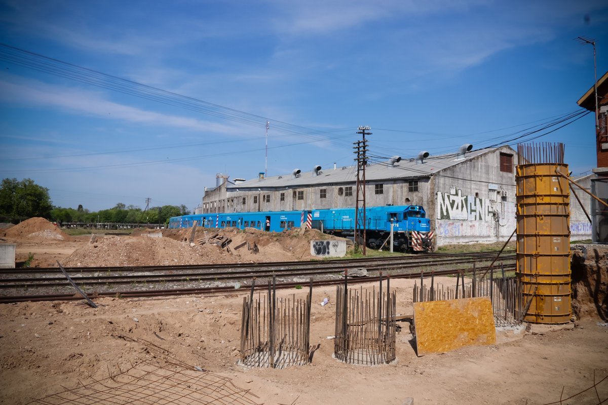 Nuevo viaducto en el Belgrano Sur.
