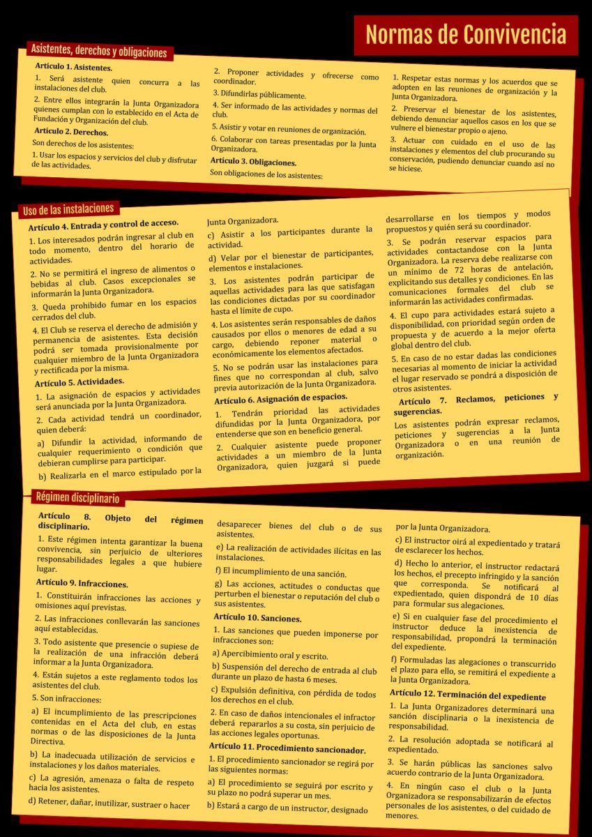 La Junta Organizadora 