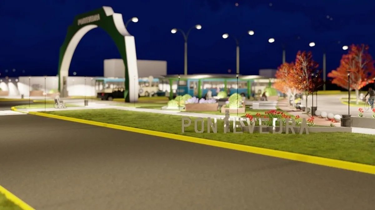 As&iacute; quedar&aacute; el nuevo arco de Pontevedra en el sur de Merlo.