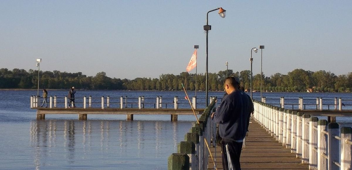 Lobos, un destino bonaerense elegido por el turismo para la pesca.