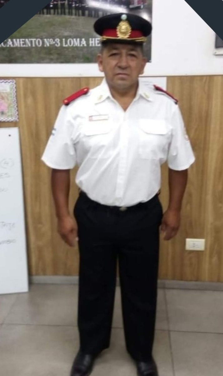 Carlos Sosa, el bombero de Tres de Febrero fallecido.