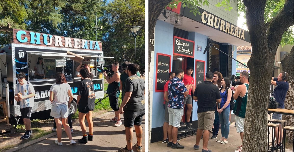 Churros Salvador, que tiene locales en Pontevedra y Merlo, particip&oacute; de un reality alem&aacute;n.