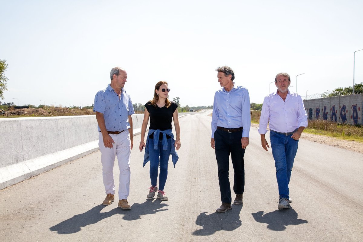 Gabriel Katopodis recorri&oacute; las obras de la Autopista Presidente Per&oacute;n.