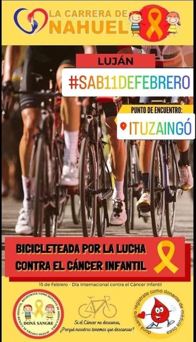  C&aacute;ncer infantil: La carrera de Nahuel ser&aacute; en bicicleta.