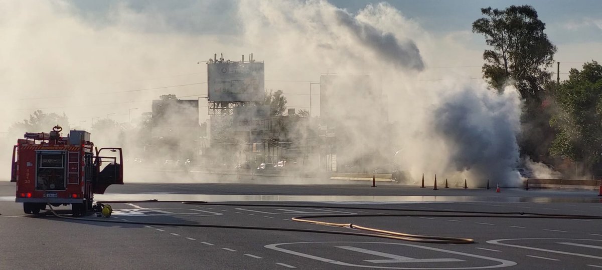 Im&aacute;genes del mi&eacute;rcoles cuando se derram&oacute; la sustancia qu&iacute;mica en Ituzaing&oacute;.