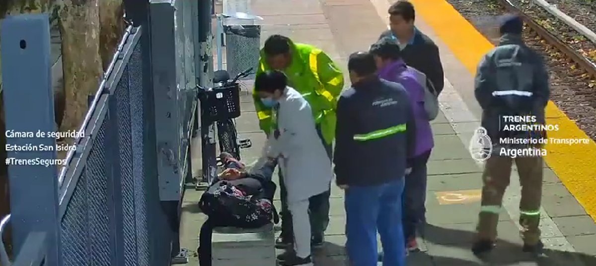 Trenes: mujer cay&oacute; por accidente del and&eacute;n a la zona de v&iacute;as.