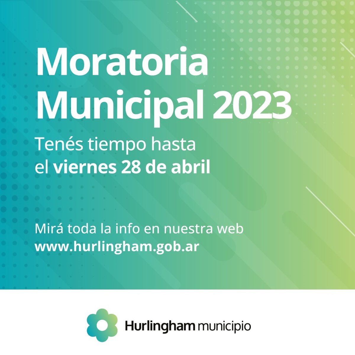 Hurlingham lanz&oacute; una moratoria para tasas municipales.