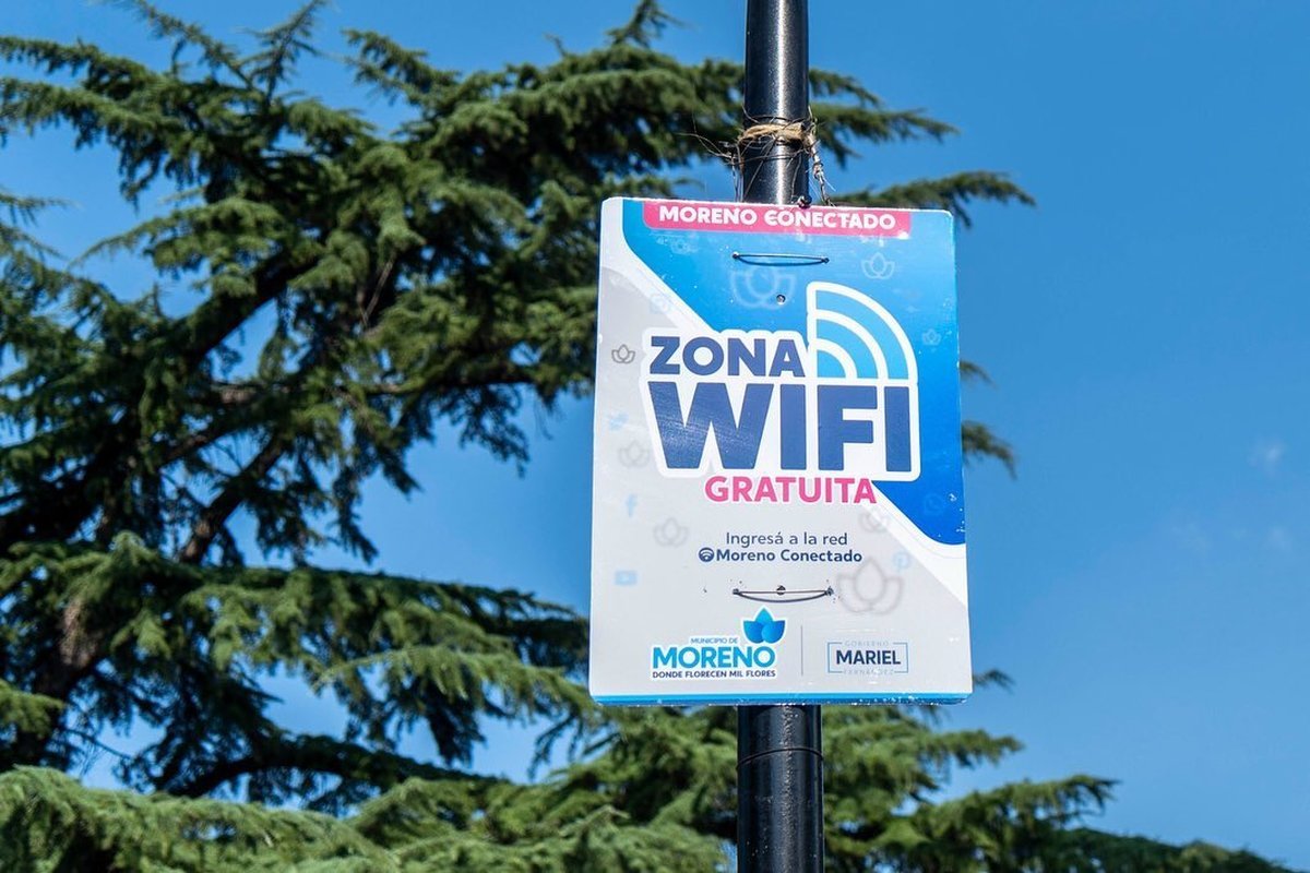 Moreno dispuso m&aacute;s de 200 puntos de conexi&oacute;n de WiFi gratis.