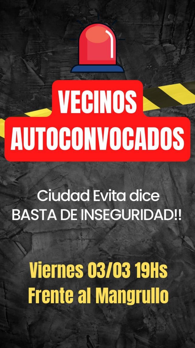 Uno de los flyers de las marchas en La Matanza.