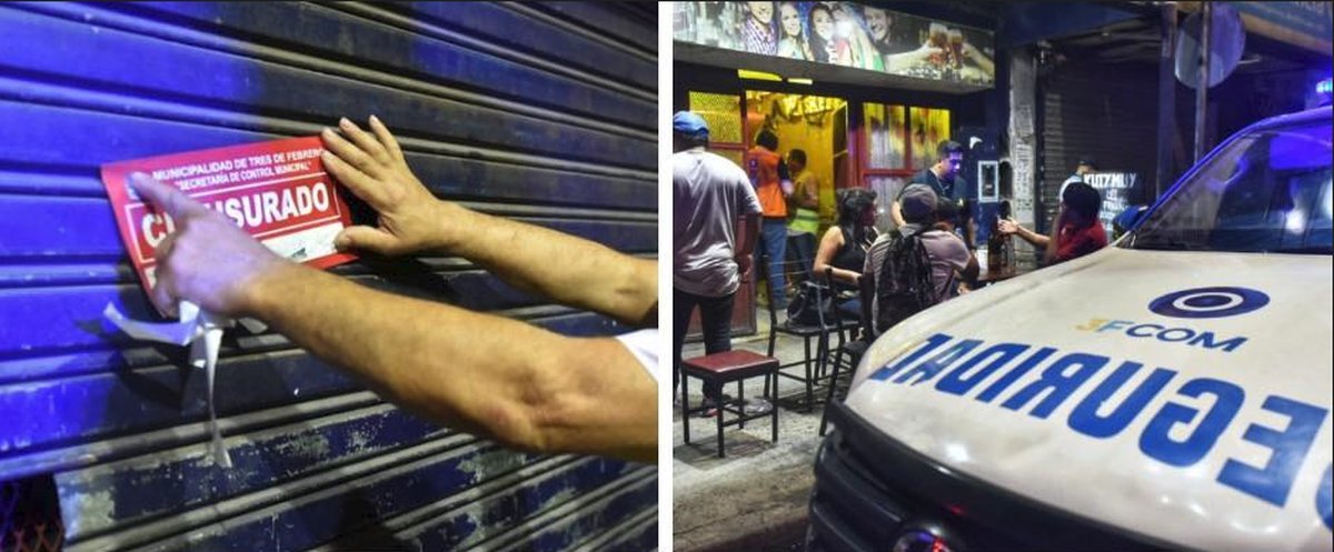 Tres de Febrero: clausuraron cuatro locales en Ciudadela sur.