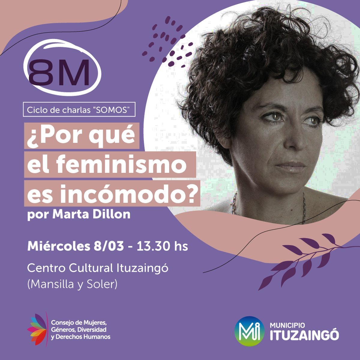 Marta Dillon brindar&aacute; una charla en Ituzaing&oacute;.