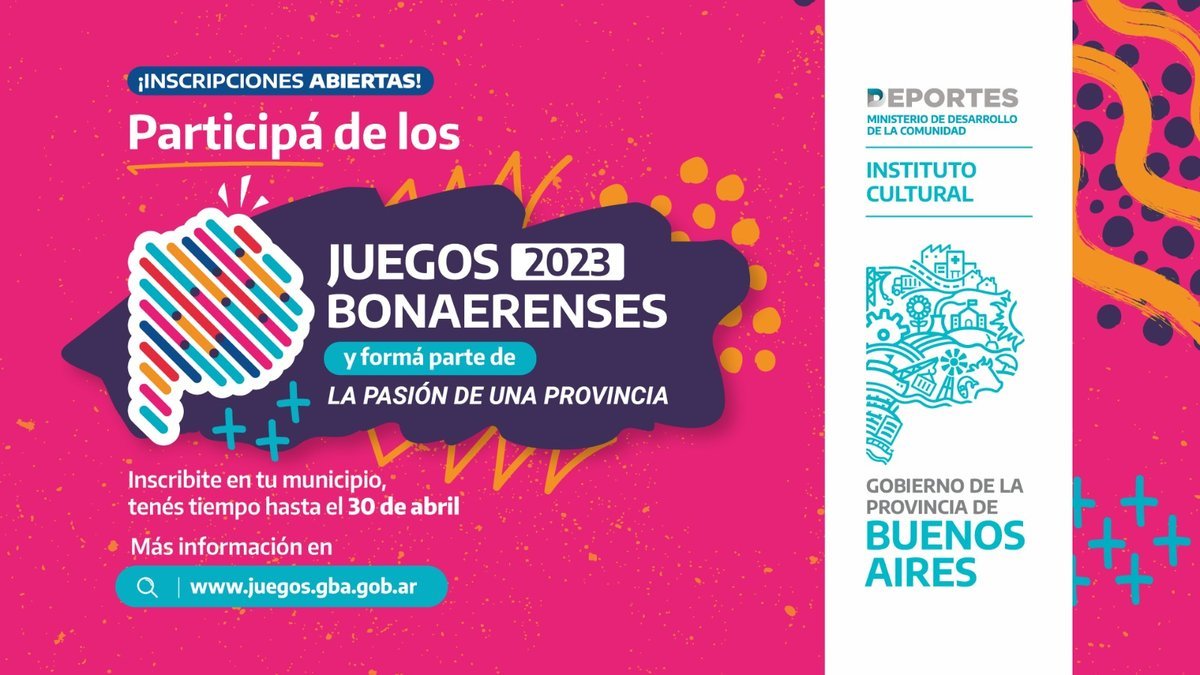 Se abri&oacute; la inscripci&oacute;n para los Juegos Bonaerenses 2023.