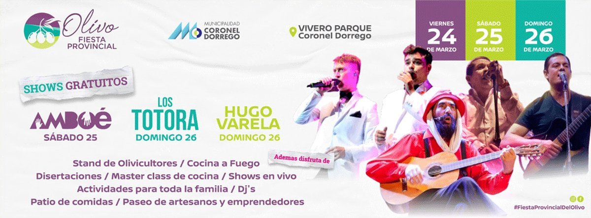 La Fiesta Provincial del Olivo tendr&aacute; lugar en Coronel Dorrego.