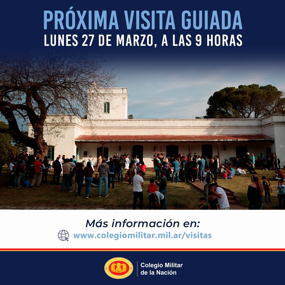 Visitas guiadas en el Colegio Militar de El Palomar.